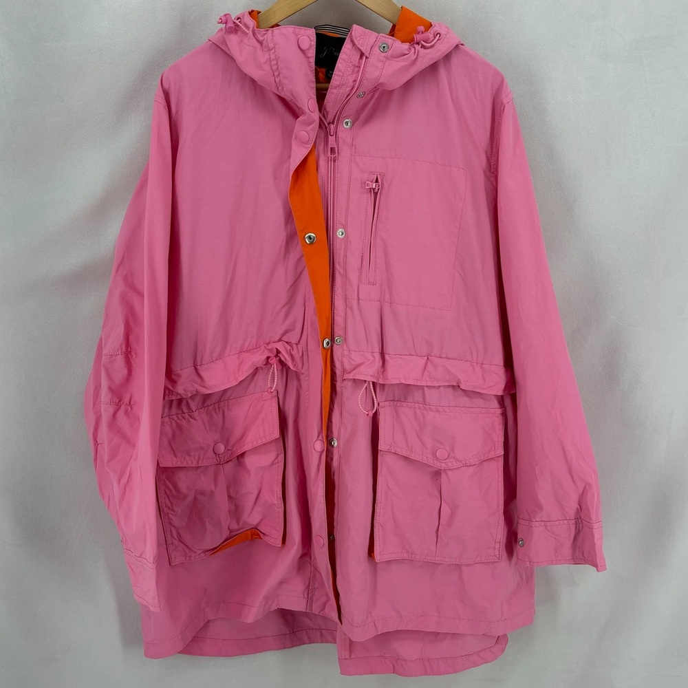 J. Crew Pink and Orange Utility Jacket - Picture 2 of 11